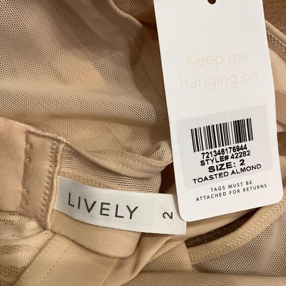 NWT Lively The Smooth Lace Bralette Toasted Almond - Picture 9 of 12